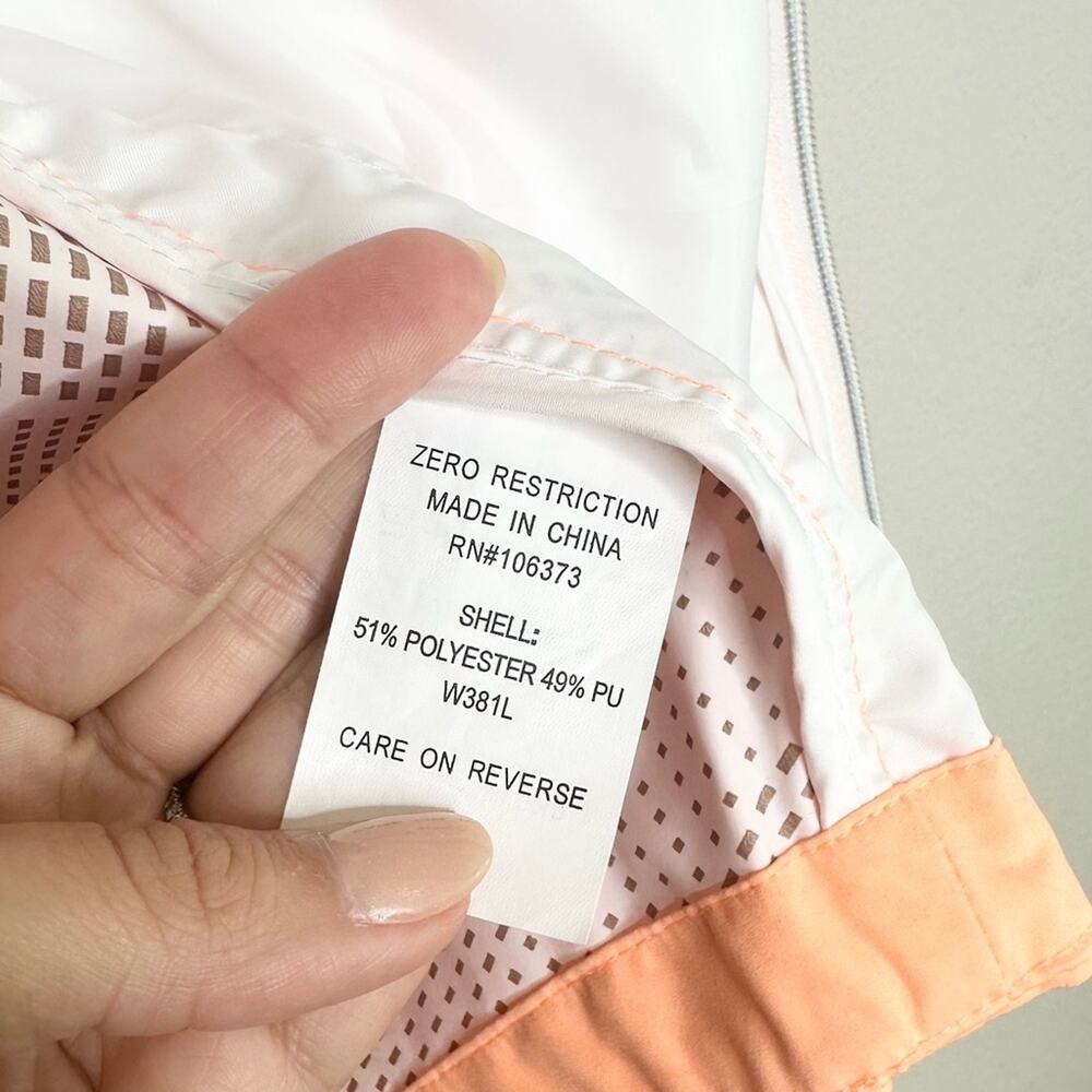 Zero Restriction Orange Wind Jacket Size Small NWT - image 4